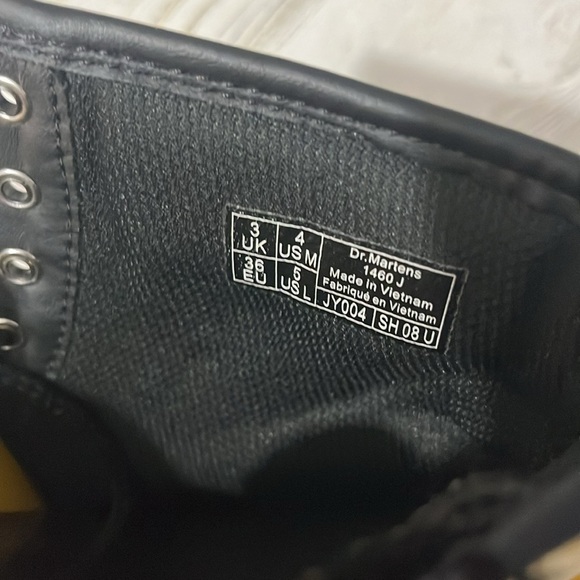 Dr Martens Yellow Combat Boots Size 4 - Picture 11 of 12